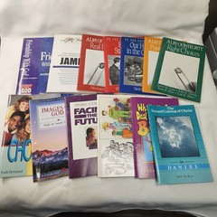 Vtg Christian Workbook Booklet Theology Bible Study Spiritual Growth Lot of 13