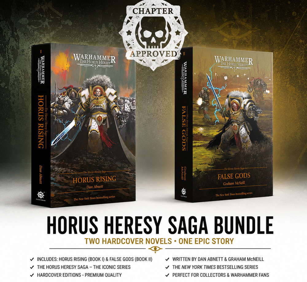 The Horus Heresy Vol. 1 & Vol. 2 Hardcover Gift Bundle Black Library