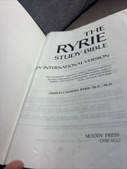 The Ryrie Study Bible NIV Red Letter by Charles C. Ryrie, 1986