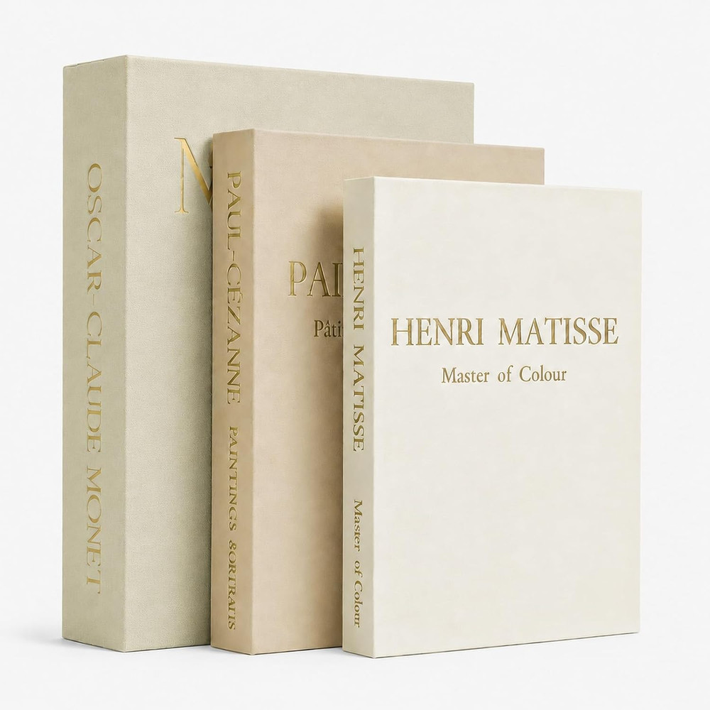 Decorative Books for Home Decor,Set of 3 Aesthetic Faux Books with Storage Box,L