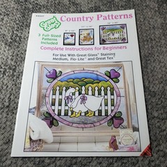 Country Patterns Great Glass Stained Glass Craft DIY Instructions Carol Smith