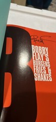Bobby Flay Hand Signed Cookbook “ Burgers, Fries & Shakes”, 154 Pages, HC