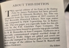 An Essay on the Shaking Palsy: J. Parkinson Special Ed/Like New (see photos:)