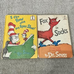 Vintage Dr Seuss Beginner Books 11 HC Lot Cat Hat Green Eggs Random Multicolor