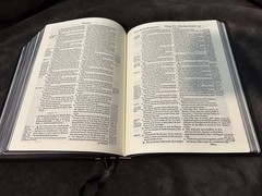 1560 geneva bible (text) All Black leather With Apocrypha With Reformer Notes
