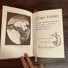 Aesop’s Fables Easton Press Collector’s Edition 1979 Leather Bound Gilt
