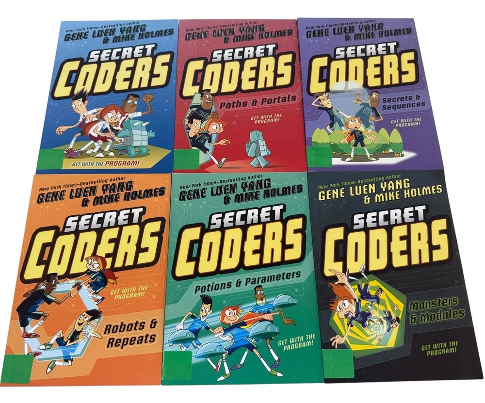 Secret Coders The Complete Boxed Set Of 6 Grade 1-6 Graphic Novel Books PB