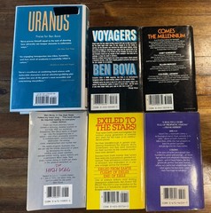Ben Bova 70s, 80s, 2020s Sci-Fi Book Lot – Uranus, Voyagers, Exiles Trilogy + 3