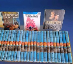 Vintage 1960s–1970s Hardy Boys Books Lot of 43 Grosset & Dunlap Blue Spine