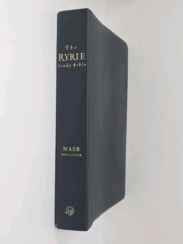 The Ryrie Study Bible NASB Red Letter, Indexed, Genuine Leather, Black