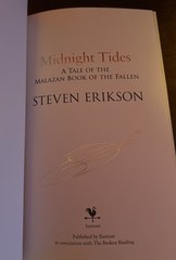Broken Binding Malazan Books Of The Fallen 1- 6 Signed First Editions