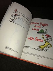 Green Eggs And Ham Book Dr. Seuss 62 Pages hard cover