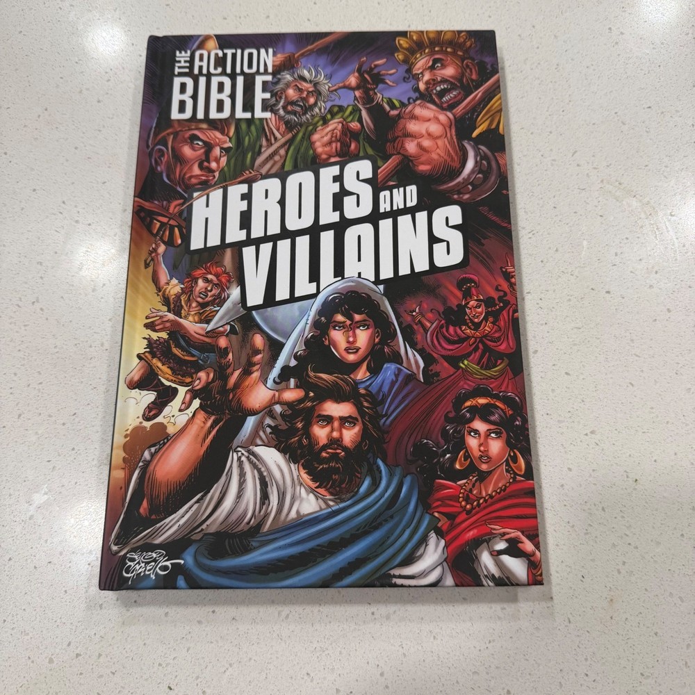 The Action Bible Heroes and Villains Sergio Cariello Hardcover David C Cook