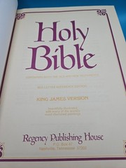 White Holy Bible King James Version Red Letter Edition Regency Vintage 1971