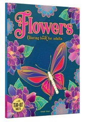 Flowers Coloring Book for adults Multicolor