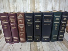8 Longmeadow Press Bonded Leather Books – all the classics in great condition