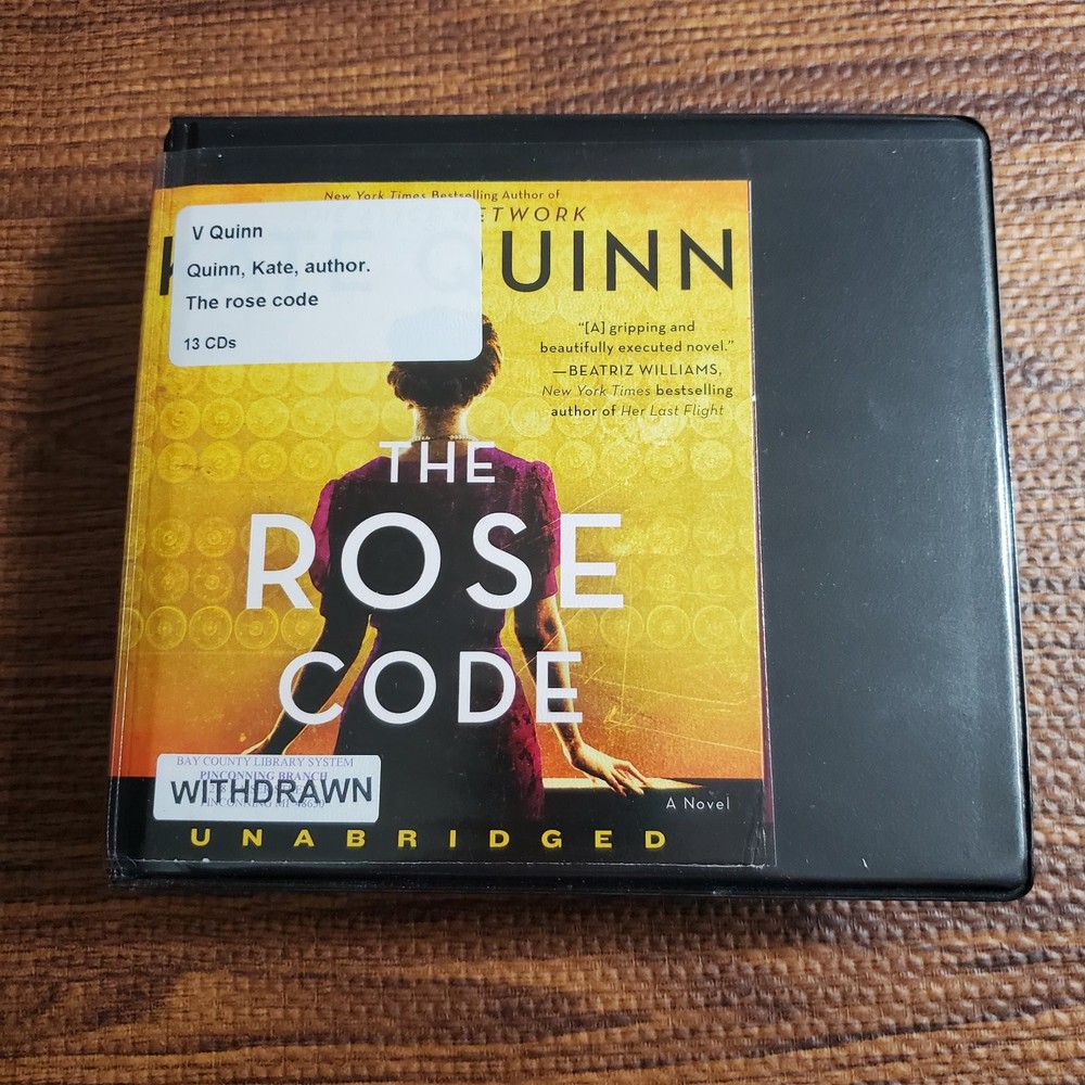 The Rose Code Kate Quinn 2019 Unabridged Audiobook 13 CDs HarperAudio Ex-Library