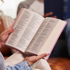 NKJV, Gift and Award Bible, Leather-Look, Blue, Red Letter, Comfort Print: Holy