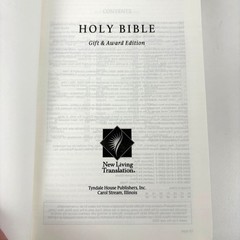 Premium Holy Bible Gift & Award Edition Petal NLT Red Letter Leatherlike