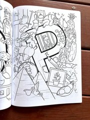 The Ultimate Alphabet Coloring Book 1 By Alannah Dyer- 8.5×11 in. Ages 4-8 Fun