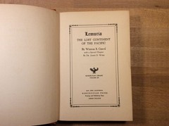 Lemuria: The Lost Continent of the Pacific, Cerve, 1st Edition 1931 Hardcover