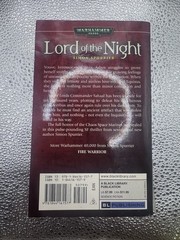 Warhammer 40K Lord of the Night Simon Spurrier PB Night Lords Black Library
