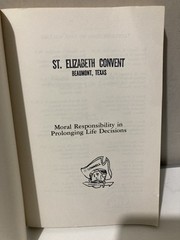Moral Responsibility Prolonging Life Decisions – First Edition 1981 – Ex-Library