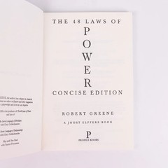 The Concise 48 Laws Of Power by Robert Greene Paperback Book – Free Shipping USA