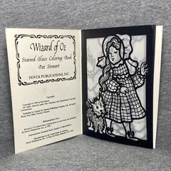 *4* Vtg Dover Books- Wizard Of Oz Paper Doll, Stained Glass, Tattoos, Stencils +