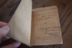 Little Leather Library – A CHRISTMAS CAROL Charles Dickens Antique Book 1920’s