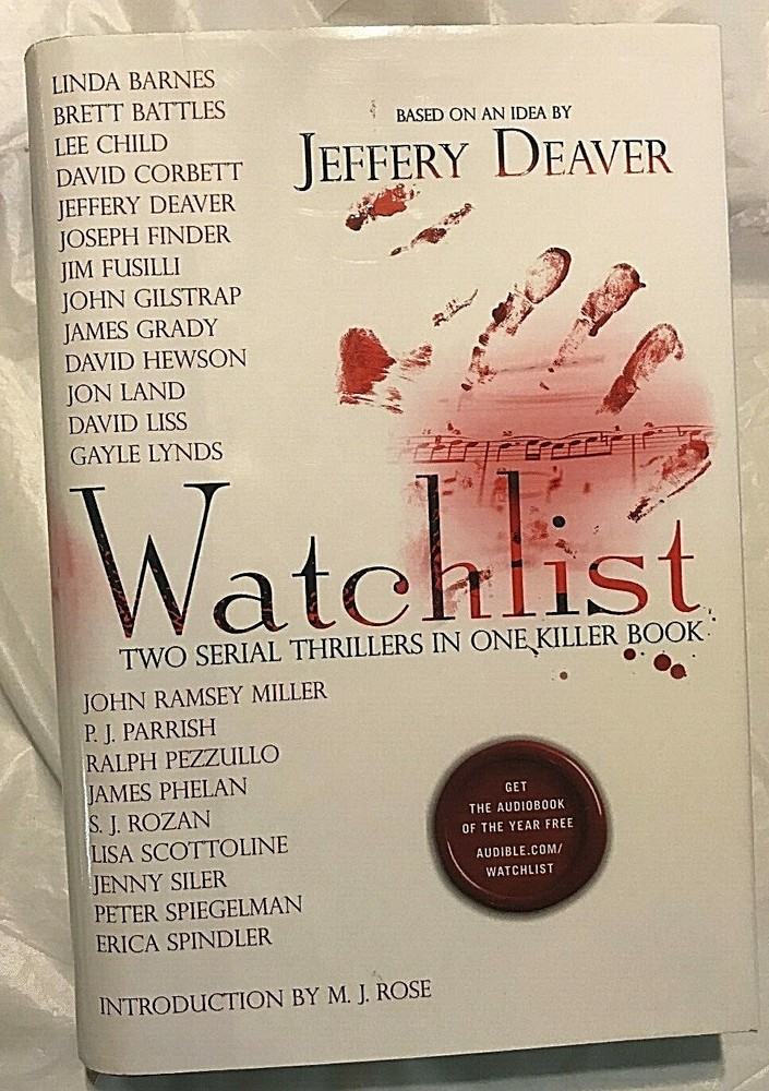 Jeffery Deaver WATCHLIST First Edition 1st Print Multiple Writers of Thrillers