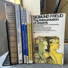 Freud 6 Book Vtg Lot – Psychoanalysis, Love, Pleasure, Illusion, Moses, Dreams