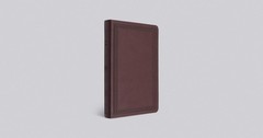 Large Print Value Thinline Bible (Trutone, Mahogany, Border Design)