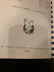 Vintage AIR FORCE Community Cookbook 1969 1960’s Housewife Falcons 218 Pages
