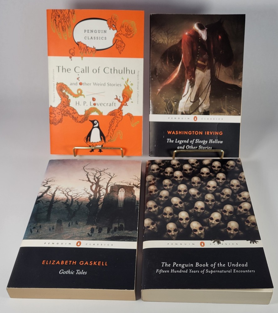 Penguin Classics Gothic Horror 4-Book Lot – Lovecraft, Gaskell, Irving