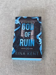 God of Ruin By Rina Kent Signed Deluxe Edition Blue Sprayed Edges Legacy of Gods