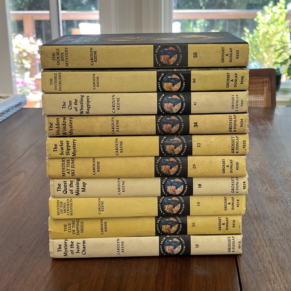 Nancy Drew Mystery Stories lot of 10 Books