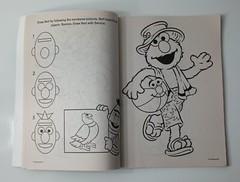 Sesame Street 123 Play With Me Jumbo Coloring Activity Book 2 Pages Used 2018