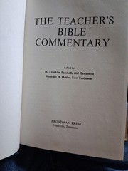 The Teacher’s Bible Commentary – Paschall & Hobbs – 1972 HC/DJ. 824 Pages. ❤