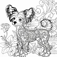 Chinese Crested The Coloring Book so Cute 100 pages Fun For all Ages No 4 of 20