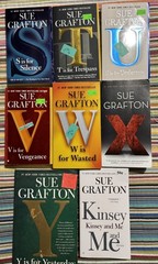 26 Sue Grafton Complete Set A-Y, Plus Kinsey & Me, Female Sleuth Mixed Lot