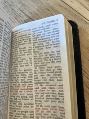 Vtg World Pocket New Testament Psalms Bible KJV Genuine Bonded Leather M89 NEW