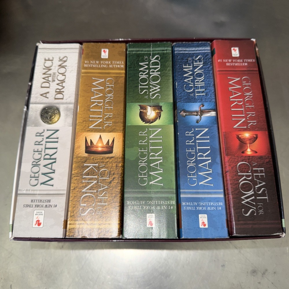 A Song of Ice and Fire by George R.R. Martin – Paperback – Complete Series