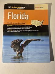 Florida Highway Atlas 2008 Kappa Universal Map Orlando Miami FL Street Guide