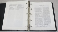 Holy Bible Wide Margin Looseleaf Reference Edition NIV 3-Ring Binder Hendrickson