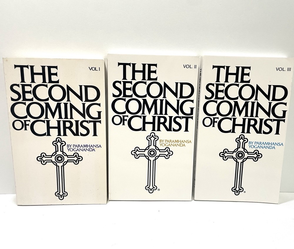 The Second Coming of Christ Volumes 1 2 3 set by Paramhansa Yogananda paperbacks