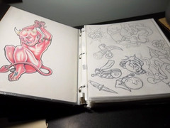 3 ring notebook Tattoo flash Varied artists Circa 2000 and up
