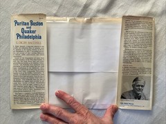 Puritan Boston And Quaker Philadelphia, Baltzell. Free Press 1979. Signed 1st Pr