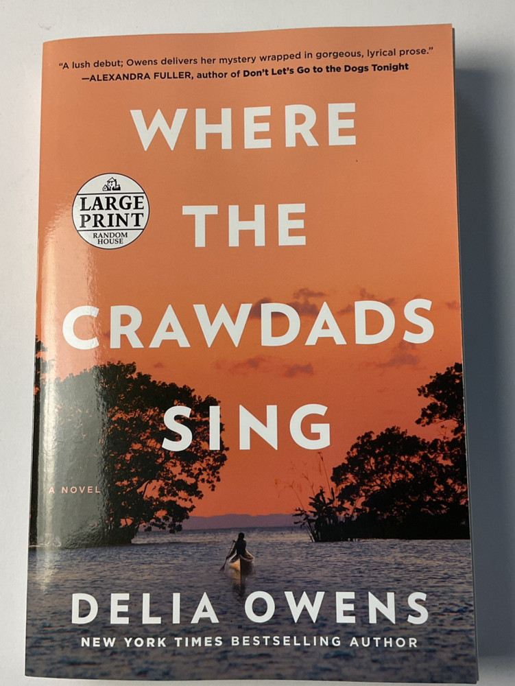 Where The Crawdads Sing by Delia Owens (2018, Paperback ) Large Print – NEW