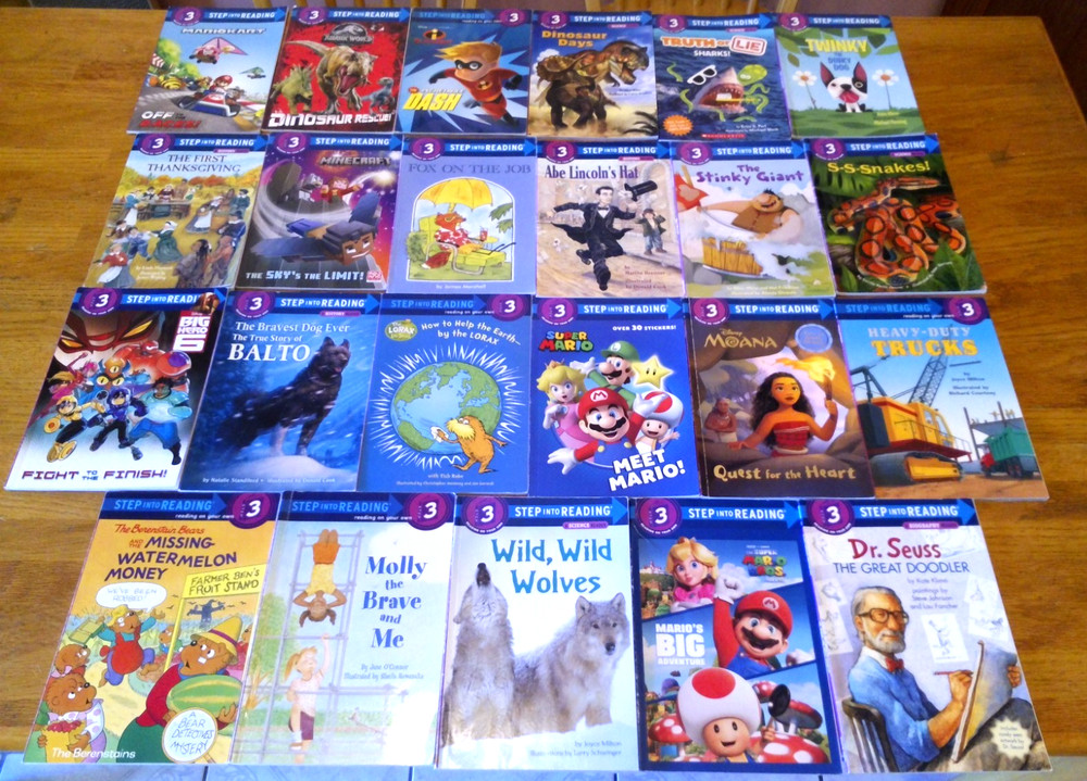 23 CHILDREN’S STEP INTO READING READERS READING ON YOUR OWN STEP 3 – LOT